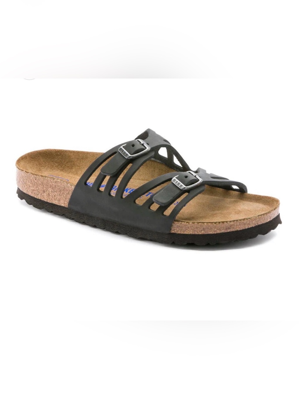 Birkenstock Granada Soft Footbed Oiled Leather Black SIZE 39 (8-8.5)